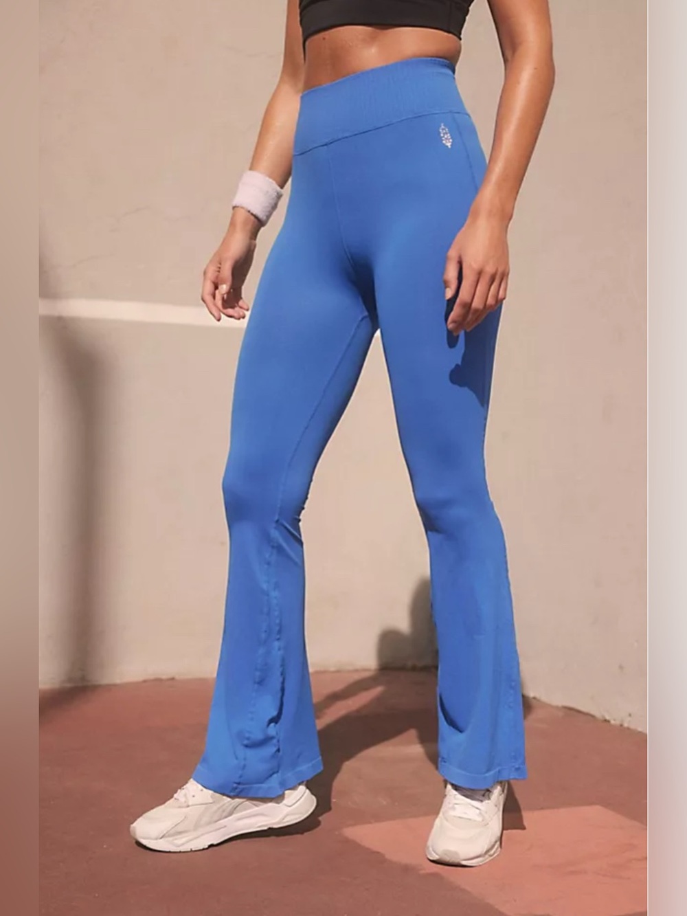 FP Movement Good Karma Dusty Blue Flare Leggings M/L